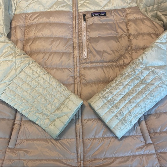 Patagonia Radalie Puffer Jacket Shroom Taupe Size XL - Picture 7 of 10